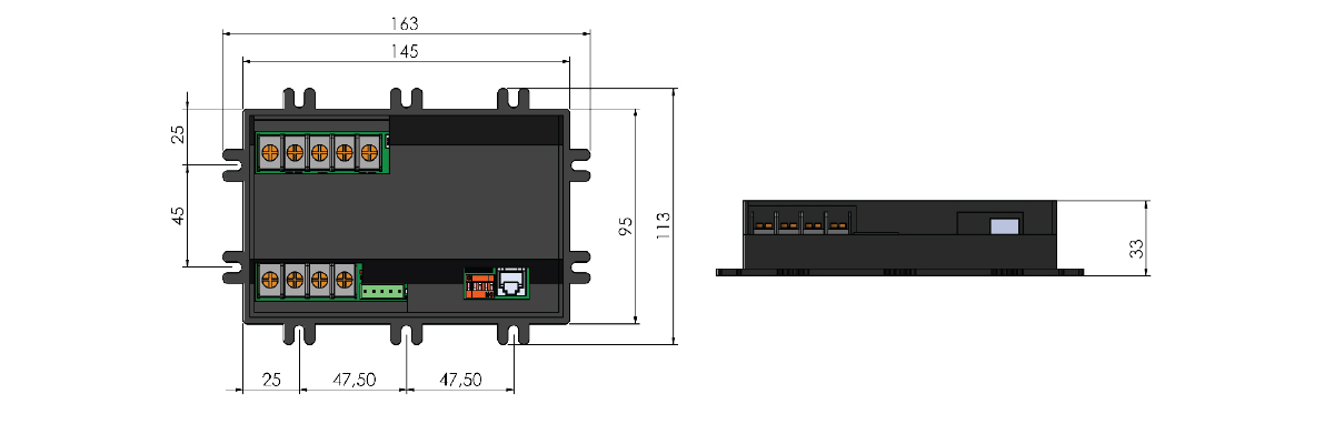 Three-phase on-off controller 1