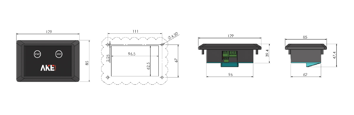 Single-phase start-stop controller 1