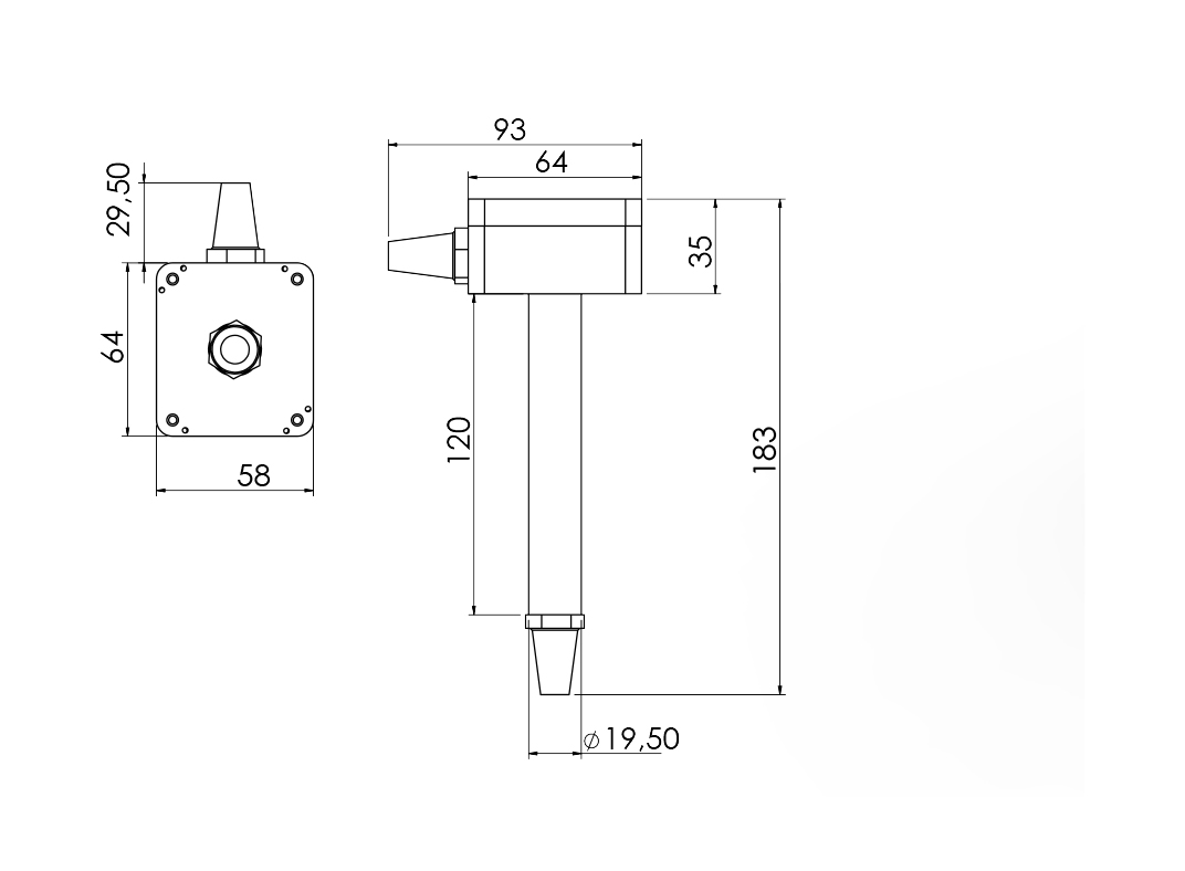 MODBUS Humidity and Temperature Sensor 1